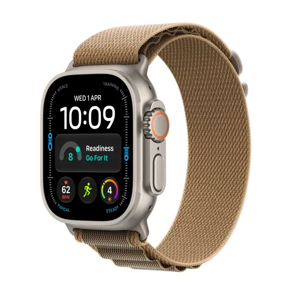 Aqlli soatlar Apple Watch Ultra 4 GPS 49 mm, Natural Titanium Case, Alpine Loop Desert