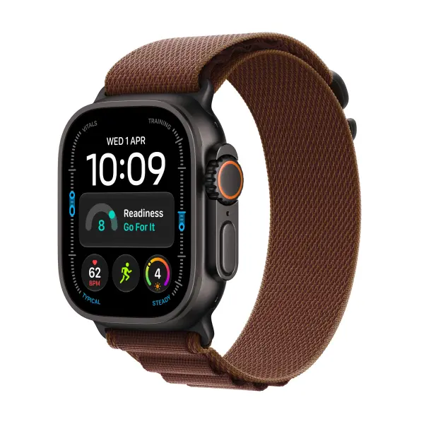 Aqlli soatlar Apple Watch Ultra 4 GPS 49 mm, Black Titanium Case, Alpine Loop Burgundy