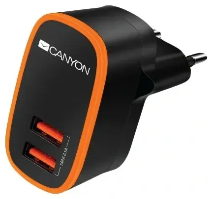 Canyon Universal CNE-CHA02B Black zaryadlash qurilmasi