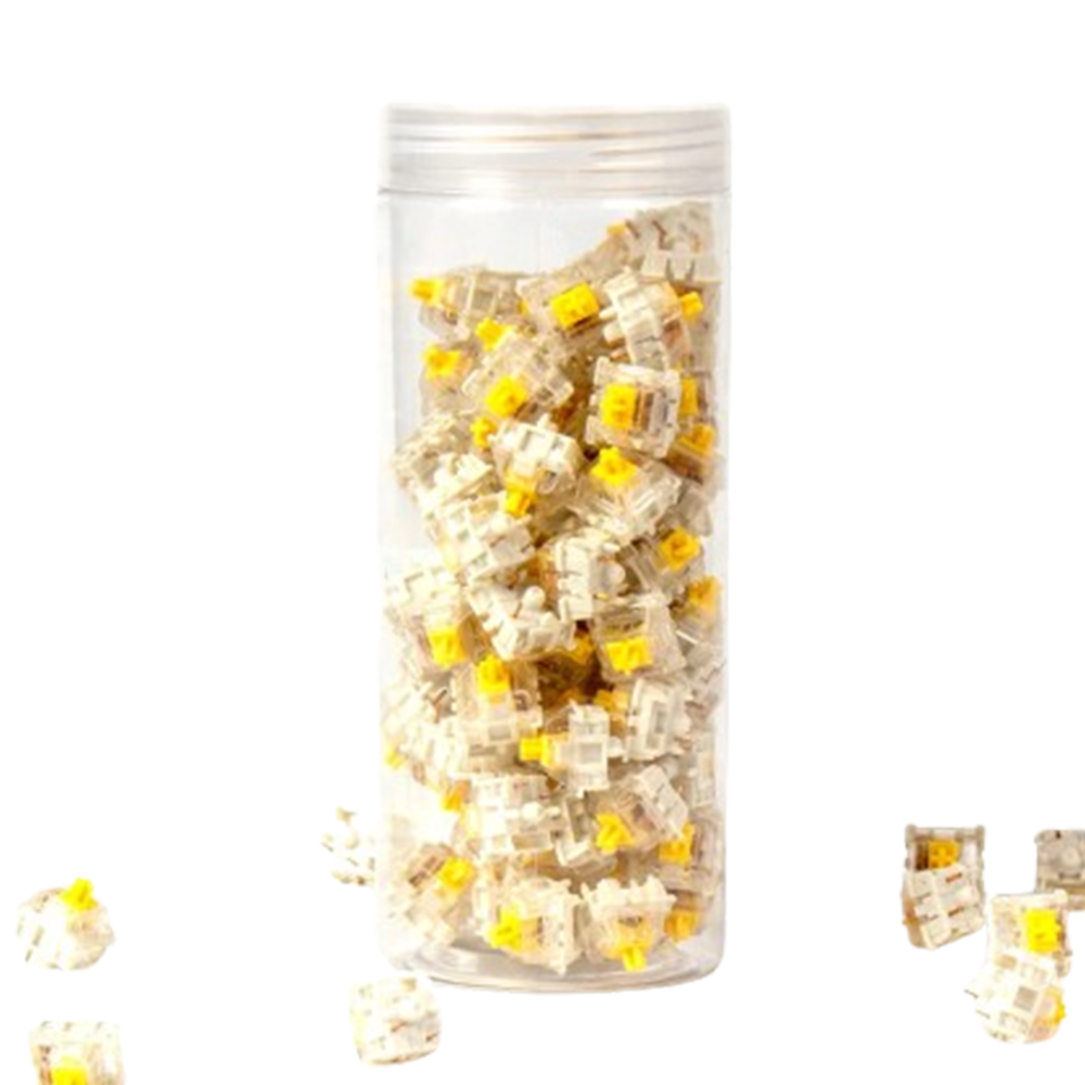 Keykaplar Keychron Gateron Silent Yellow 110pcs [G49]