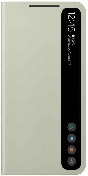 Чехол Smart Clear View Cover Galaxy S21 FE Olive