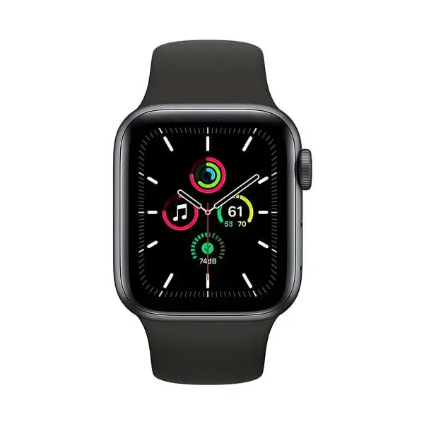 Apple Watch SE 44mm kosmik kulrang aqlli soatlar
