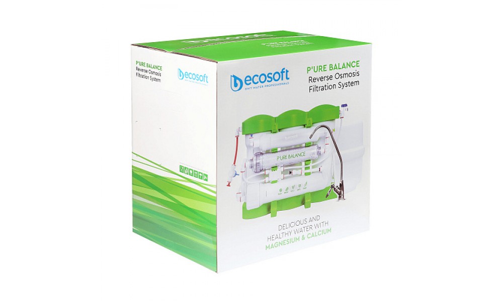 Фильтр обратного осмоса Ecosoft P'URE Balance, Dow Filmtec 75 галл, AquaSpring обогащает воду кальций