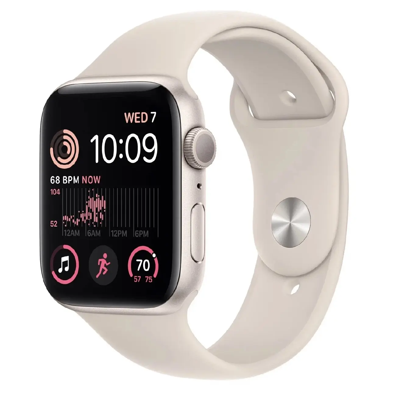 Apple Watch SE smart soati, 44 mm Yorqin yulduz