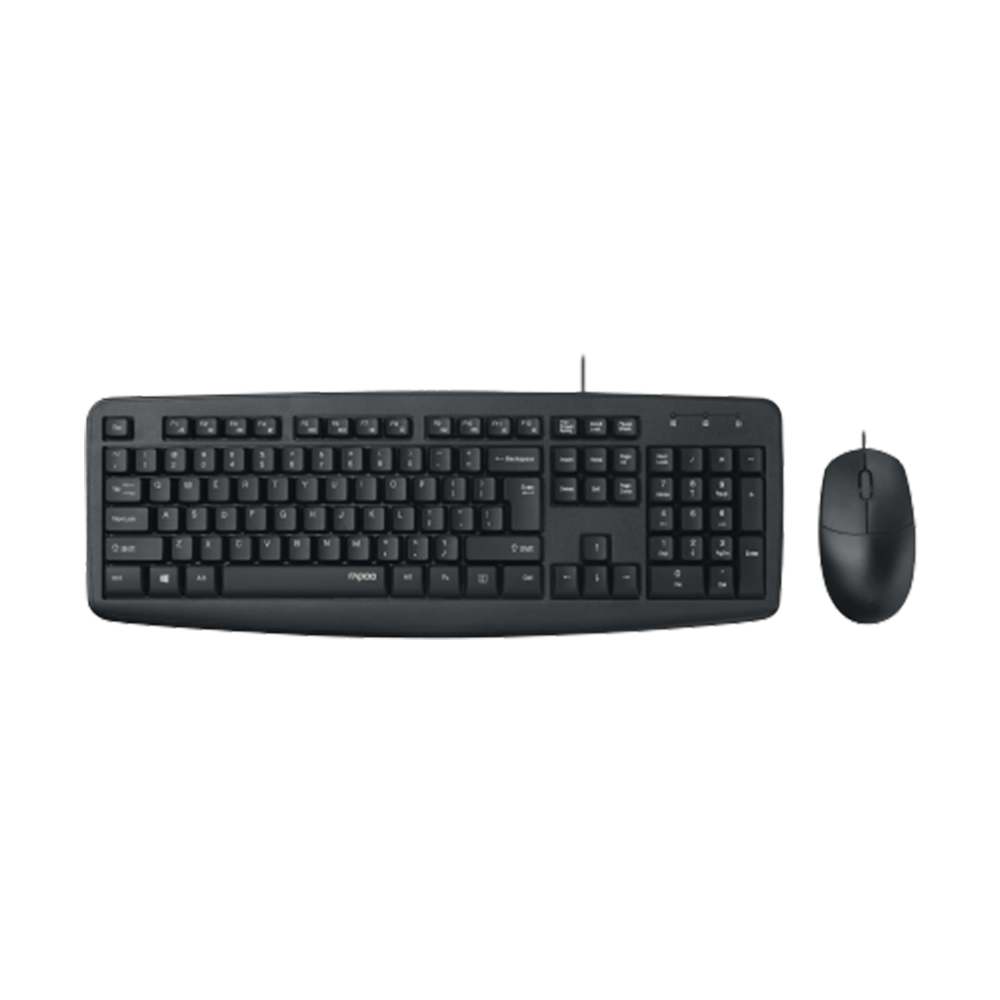 Комплект клавиатура + мышь Rapoo NX1600 Black