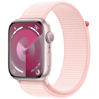 Умные часы Apple Watch Series 9, Pink Aluminium Case, 45mm, GPS, Light Pink Sport Loop (MR9J3QI/A)