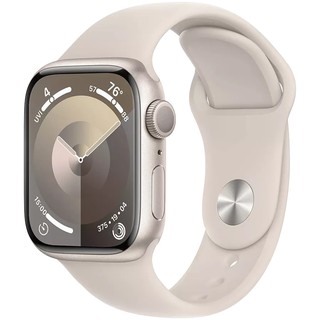 Apple Watch Series 9 GPS 41mm Starlight Aluminium Case with Starlight Sport Band - S/M (MR8T3QR/A) aqlli soatlari