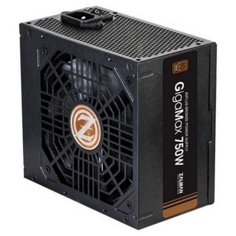 Quvvat manbai Zalman GigaMax 750W Black / 80+ Bronze